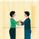Illustration of people connecting and forming friendships
